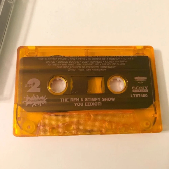 Vtg 1993 Ren And Stimpy Show You  Eediot Cassette Tape - Picture 6 of 11